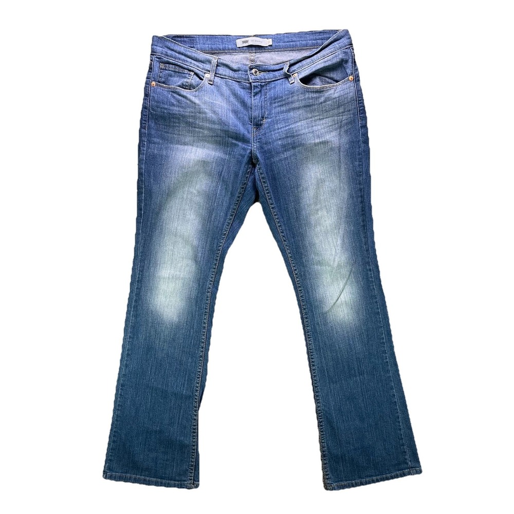 Levi's Jeans Womens 11 Blue 524 Bootcut Faded Low Rise Stretch 32x32